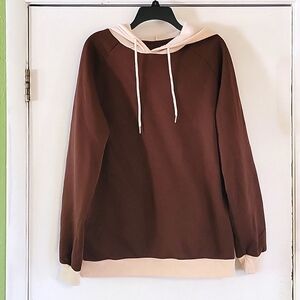 Brown & Cream Shein Hoodie